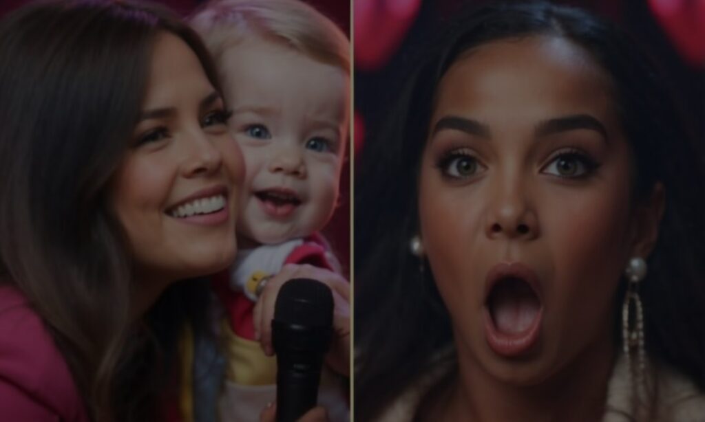 A 2-year-old boy comes on stage and amazes everyone with his performance