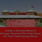 Family Is Enjoying Dinner With Baby Until A Nasty Karen Slams A Note Down On Their Table