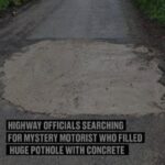Motorist Fills Pothole Without Consent- Private Company Gets Enraged