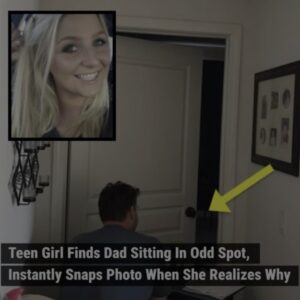 Teen Girl Finds Dad Sitting In Odd Spot, Instantly Snaps Photo When She Realizes Why