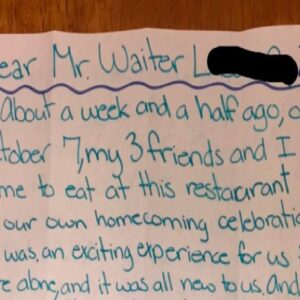 Waiter Served A Group Of Teens And Only Got A .28 Tip. Days Later, This Note Shows Up