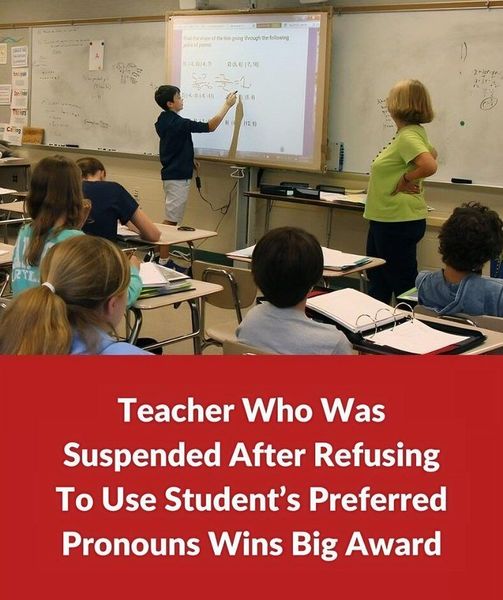 Teacher Stands Up for Student’s Pronoun Rights and Wins Prestigious Award