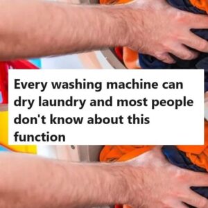 A lot of people don’t know this, but every washing machine can dry clothes.