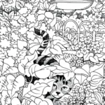 Intelligence Test: The cat is hungry. Help the cat find the mushroom in this optical illusion image