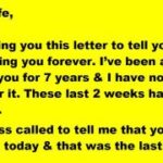 He Sent His Wife a Dear John Letter and Instantly Regrets It