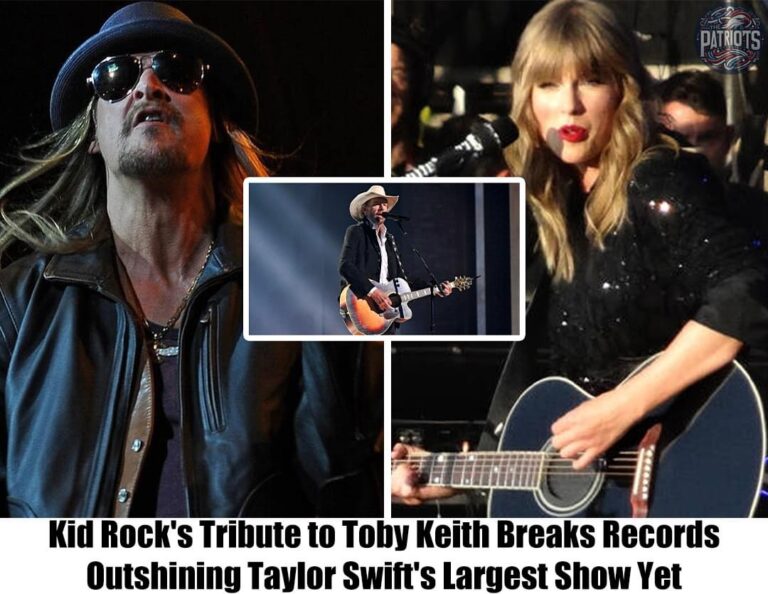 Breaking: Kid Rock’s Tribute to Toby Keith Breaks Records, Outshining Taylor Swift’s Largest Show Yet