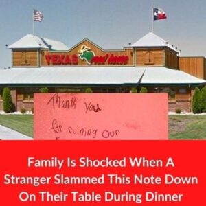 Family Is Enjoying Dinner With Baby Until A Nasty Karen Slams A Note Down On Their Table