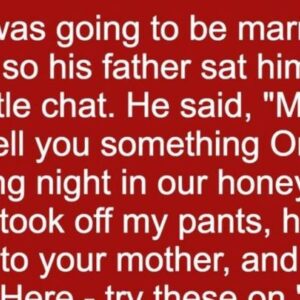 He Asked His Father For Wedding Advice – The Response He Got Was Priceless