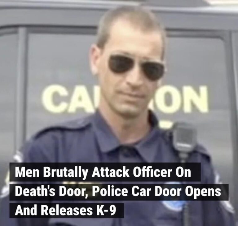 Men Brutally Attack Officer On Death’s Door, Police Car Door Opens And Releases K-9