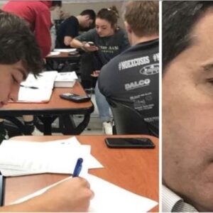 Teenager makes teacher’s life hell – one day, dad shows up in class and son learns a lesson for life