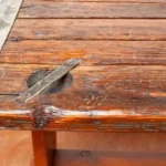 Have You Noticed a Wooden Table with a Metal Hollow in the Middle?