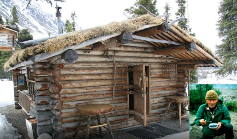 This Man Lived Alone For Nearly 30 Years In The Mountains of Alaska In a Log Cabin Which He Built With His Own Hands