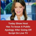 Today Show Host Was Forced To Apologise In Public After Script Error On Live TV