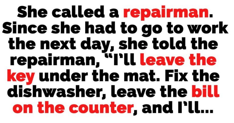 A good laugh: Wife left instructions for the repairman but he decided not to listen