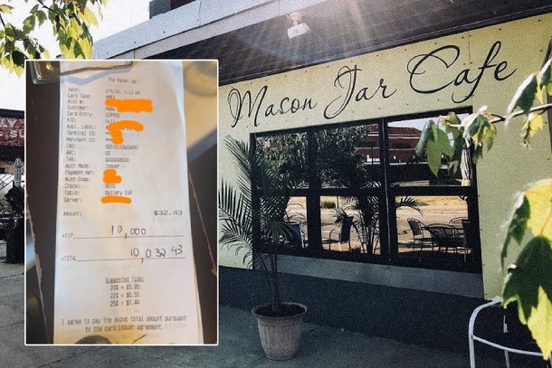 Customer Leaves $10,000 Tip in Memory of Friend at Benton Harbor Cafe!