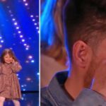 The father came on stage with his little girls and could not contain his excitement. His performance was simply amazing