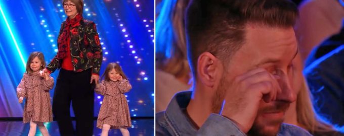 The father came on stage with his little girls and could not contain his excitement. His performance was simply amazing