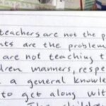 Retired teacher’s letter to parents is hailed by thousands – do you agree?
