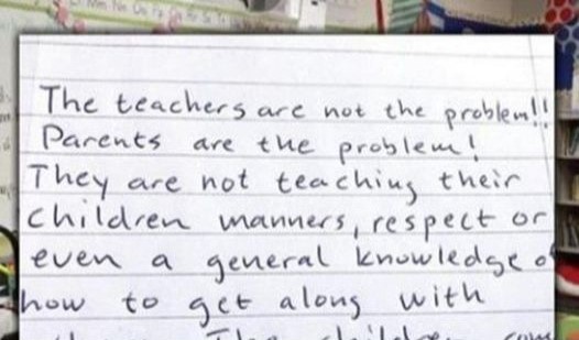 Retired teacher’s letter to parents is hailed by thousands – do you agree?
