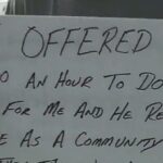Man Offers Panhandler Honest Work But Gets Turned Down, So He Makes A Sign Of His Own