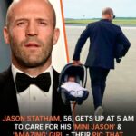 Hollywood handsome Jason Statham, 56, is a “very hands-on” dad to his son and daughter, whom he keeps out of the public eye