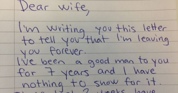 From Divorce Demand to Delight: His Regretful Letter Met with Wife’s Ingenious Response