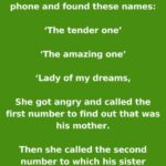Wife Discovers Unsettling Names on Husband’s Phone
