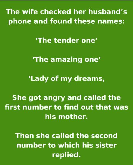 Wife Discovers Unsettling Names on Husband’s Phone
