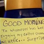 Woman Got Tired Of Coworkers Stealing Her Creamer, So She Left Behind This Note That Sparked Outrage