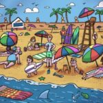 Put your eyes’ sharpness to the test: Find the ball on the beach in 7 seconds. Give it a go!