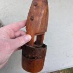 When we bought the house, there were wood and leather items inside. What’s that?