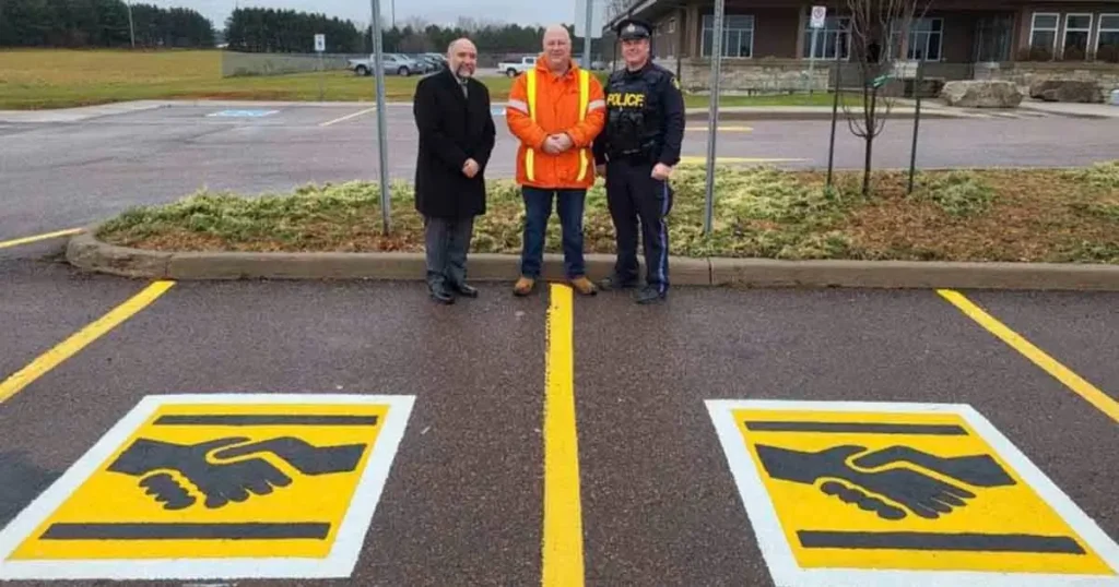 Here’s What a Handshake Symbol on a Parking Space Means