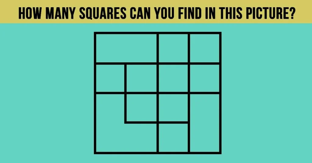 It’s All About Focus: Count the number of hidden squares in this image.