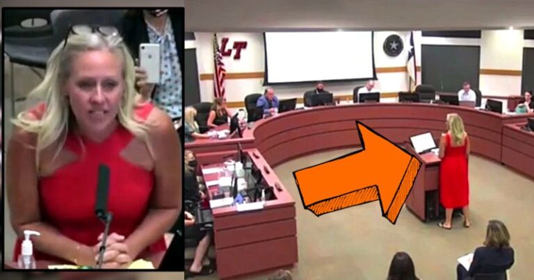 Mom Reads A,,,, S… Passage From School Book — Mic Gets Cut But She Won’t Stop