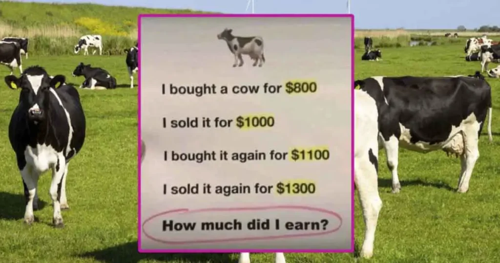 Take a Seat, This Viral Cow Math Puzzle Will Take Your Brain for a Ride
