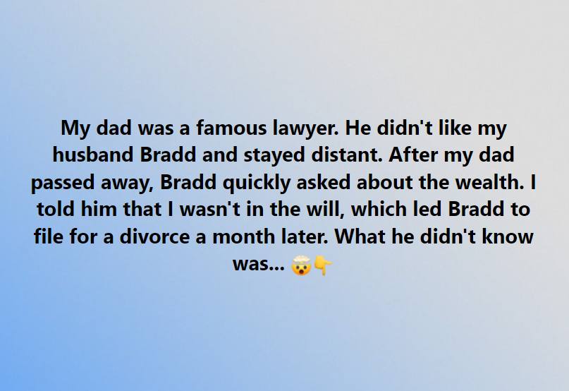 He Chose Money Over Love, but Justice Came Knocking When My Wealthy Father Passed Away