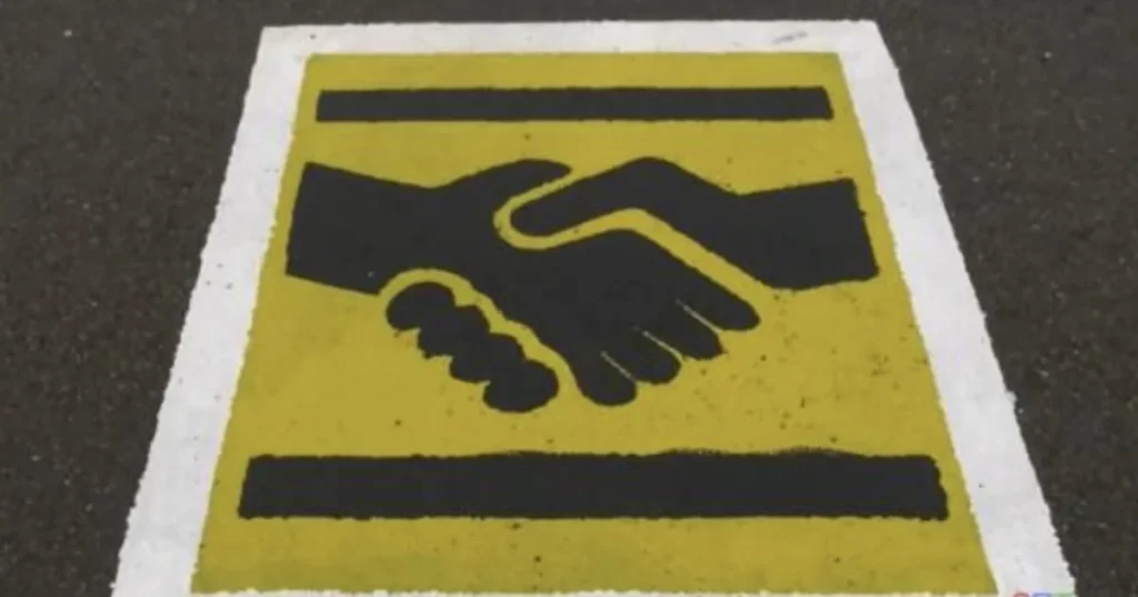 This Is The Purpose Of The Handshake Symbol On A Parking Space