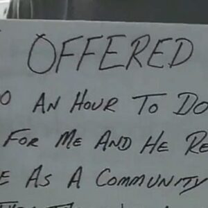 Man Offers Panhandler Honest Work But Gets Turned Down,So He Makes A Sign Of His Own