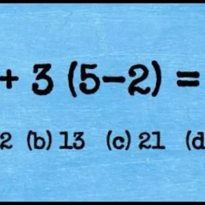 Are you capable of solving this math question test?