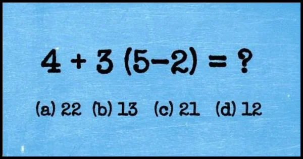 Are you capable of solving this math question test?