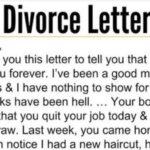 He demands a divorce in letter to wife – instantly regrets every word when he sees her brilliant reply