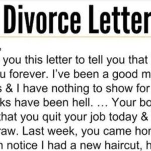 He demands a divorce in letter to wife – instantly regrets every word when he sees her brilliant reply