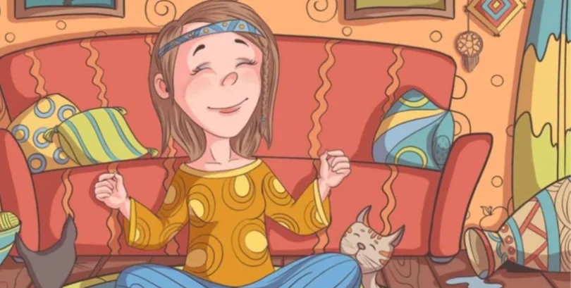 “OPTICAL ILLUSION CHALLENGE”: FIND THE PRETZEL IN THE GIRL’S LIVING ROOM IMAGE!