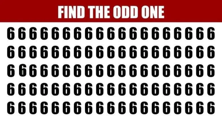 Let’s See How Good Are Your Eyes? – Find The Odd Letter and Number Out!