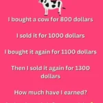 this calculation drives people to despair! how much has the farmer earned?