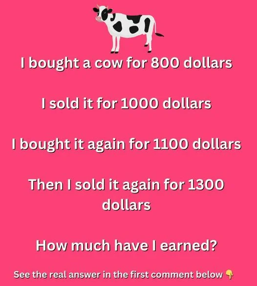 this calculation drives people to despair! how much has the farmer earned?