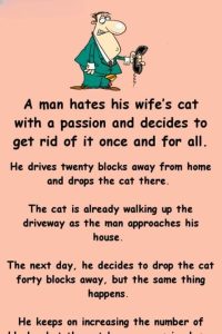 A man’s feelings for his wife’s cat are about to lead to a big change.