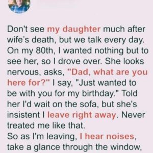 Old Man Goes to Visit Daughter for His 80th Birthday, She Doesn’t Let Him Enter Her House