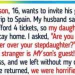 It was my husband who paid for the trip of his son’s girlfriend rather than my daughter…