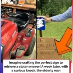 When An Elderly Man’s Mower Was Stolen, His Kind Sign Led to a Heartwarming Surprise